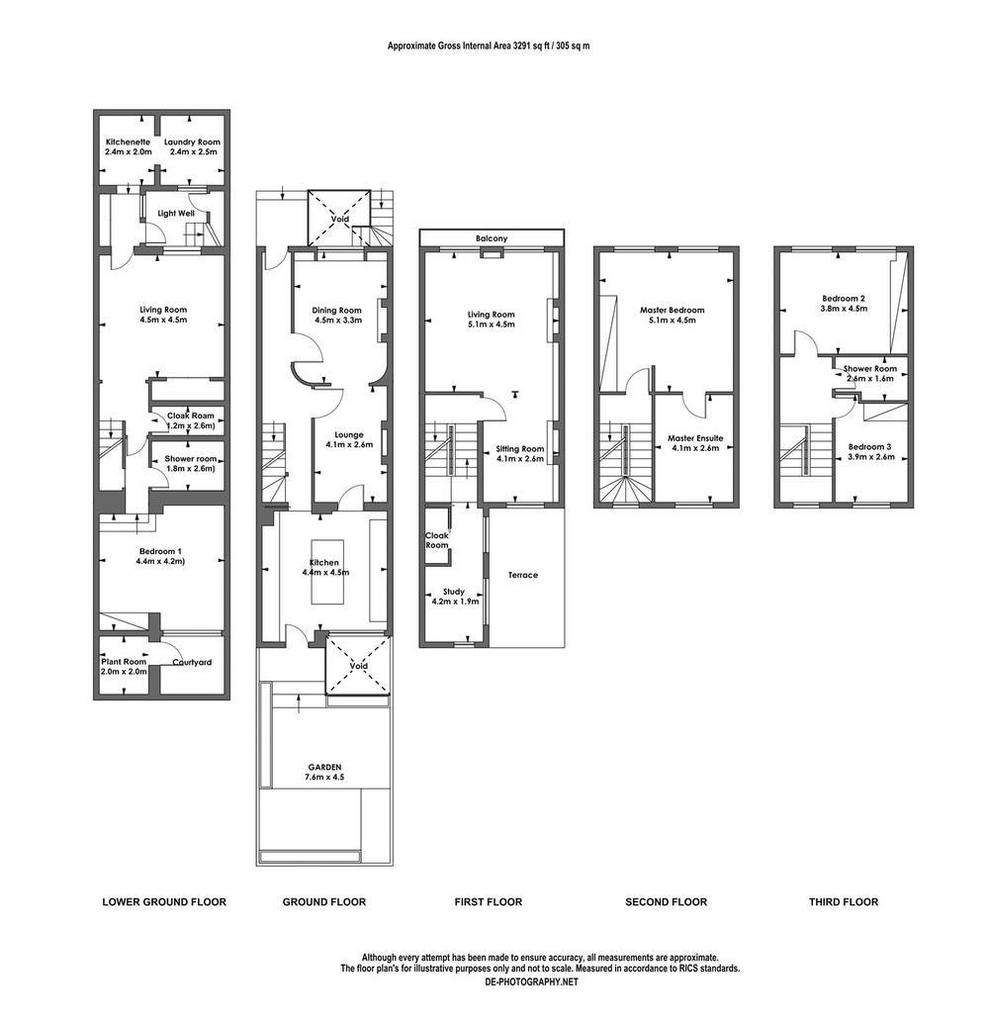 3 bedroom terraced house to rent - floorplan