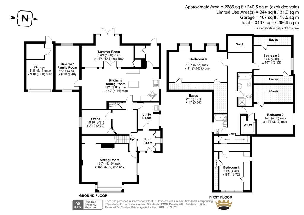 4 bedroom detached house for sale - floorplan