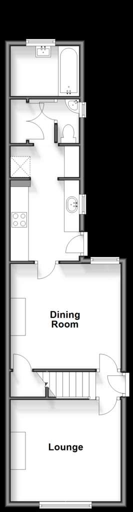 3 bedroom semi-detached house for sale - floorplan