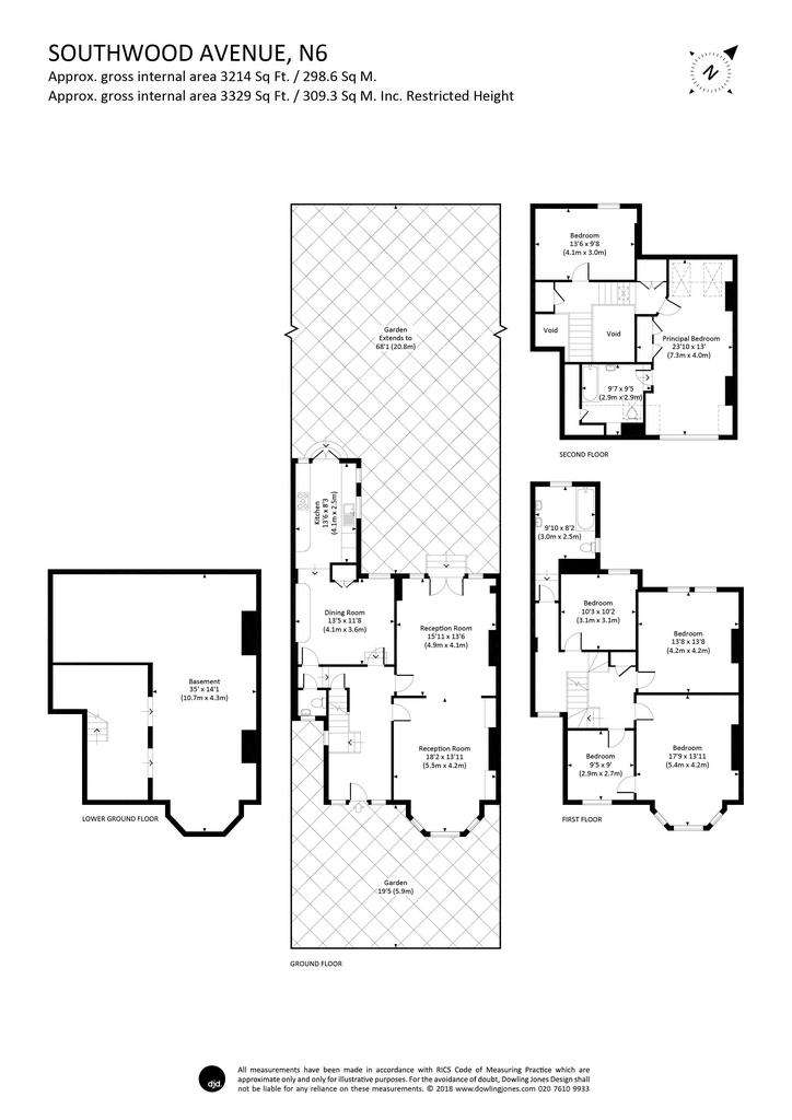 5 bedroom terraced house for sale - floorplan