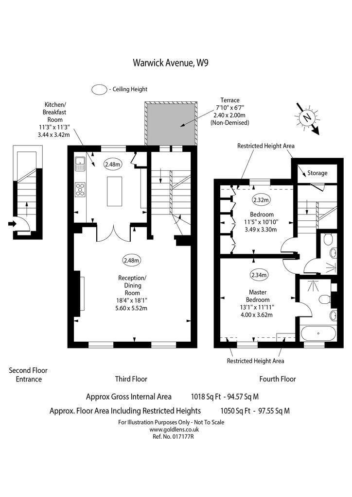 2 bedroom flat for sale - floorplan