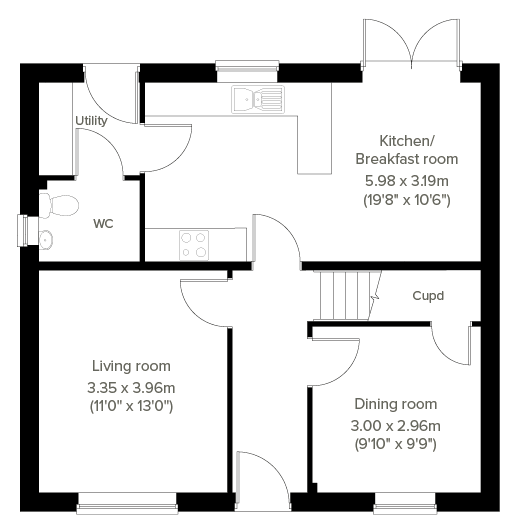 4 bedroom detached house for sale - floorplan