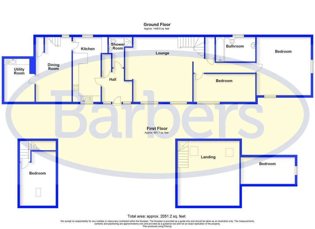 4 bedroom barn conversion to rent - floorplan