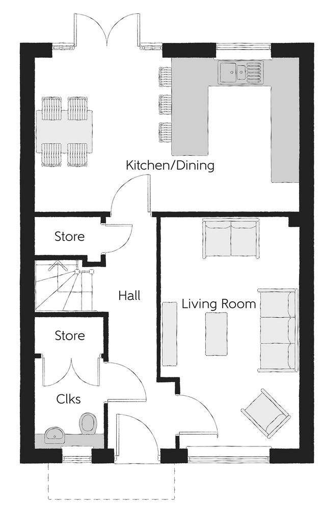 3 bedroom detached house for sale - floorplan