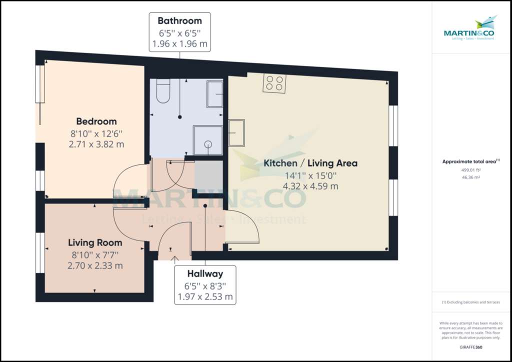 2 bedroom flat to rent - floorplan