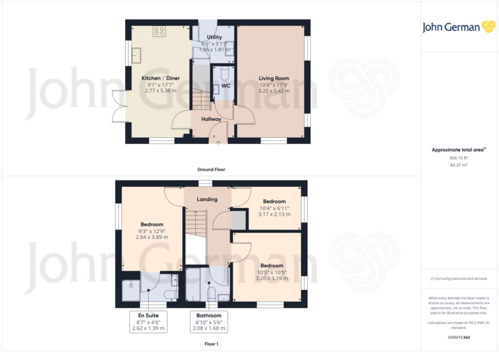 3 bedroom detached house for sale - floorplan