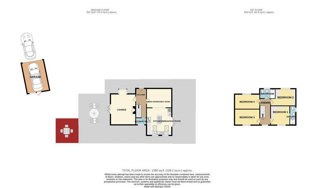 4 bedroom detached house for sale - floorplan