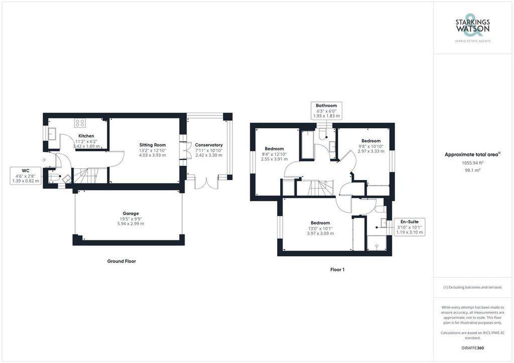 3 bedroom detached house for sale - floorplan