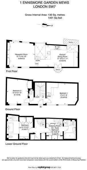 2 bedroom terraced house to rent - floorplan