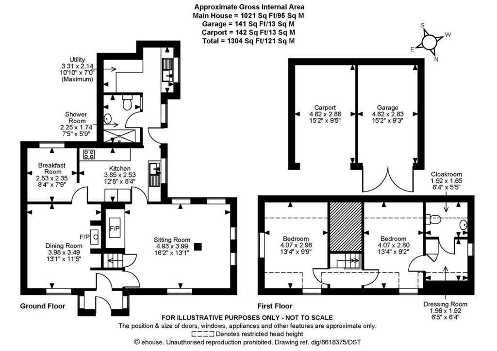 2 bedroom cottage for sale - floorplan