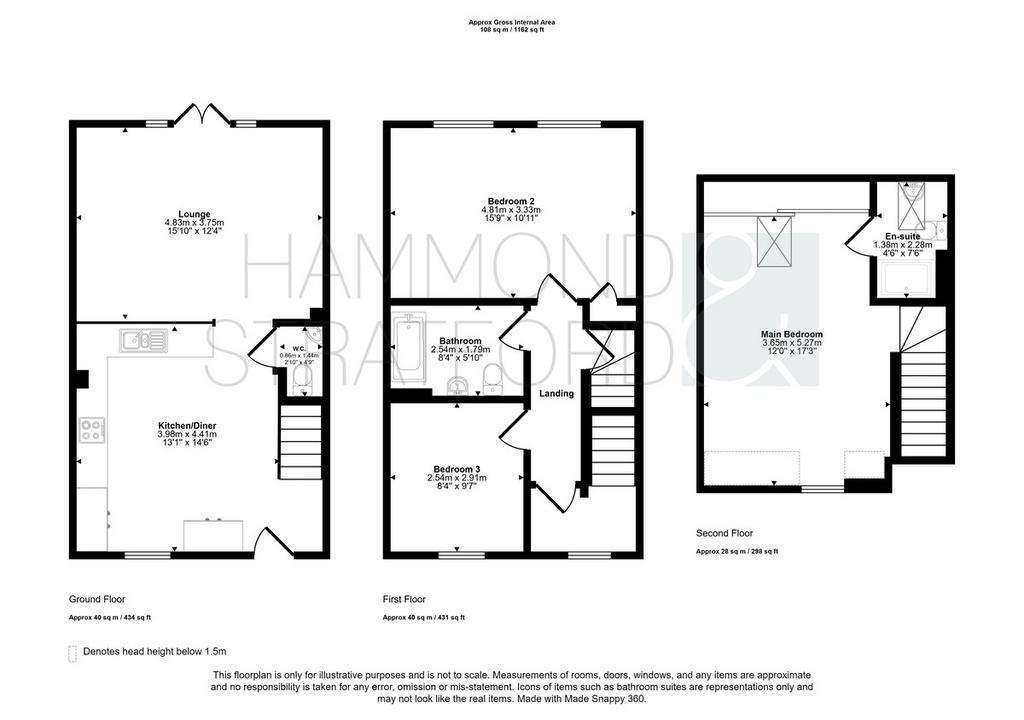 3 bedroom town house for sale - floorplan