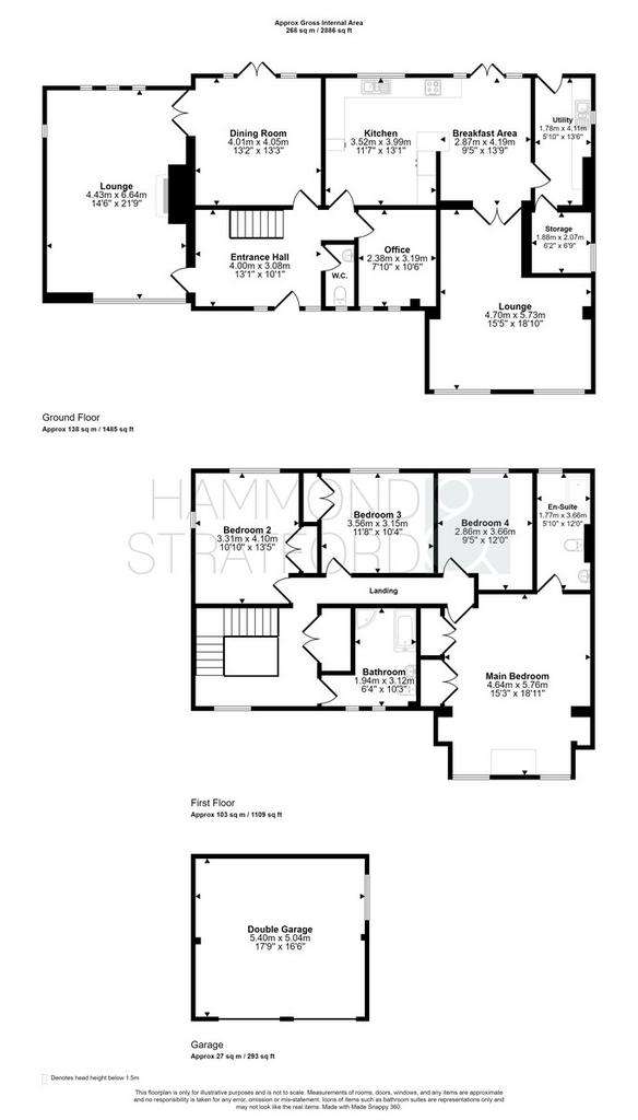 4 bedroom detached house for sale - floorplan