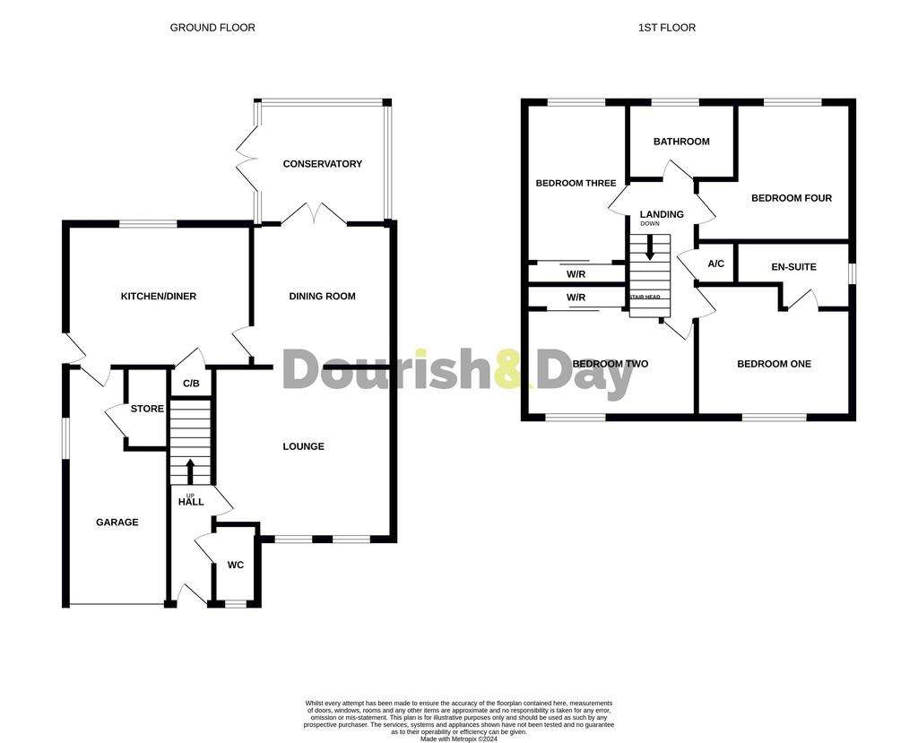 4 bedroom detached house to rent - floorplan