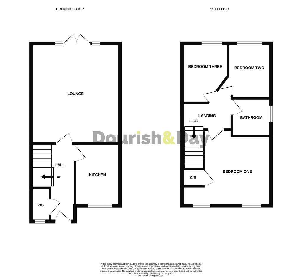 3 bedroom semi-detached house for sale - floorplan