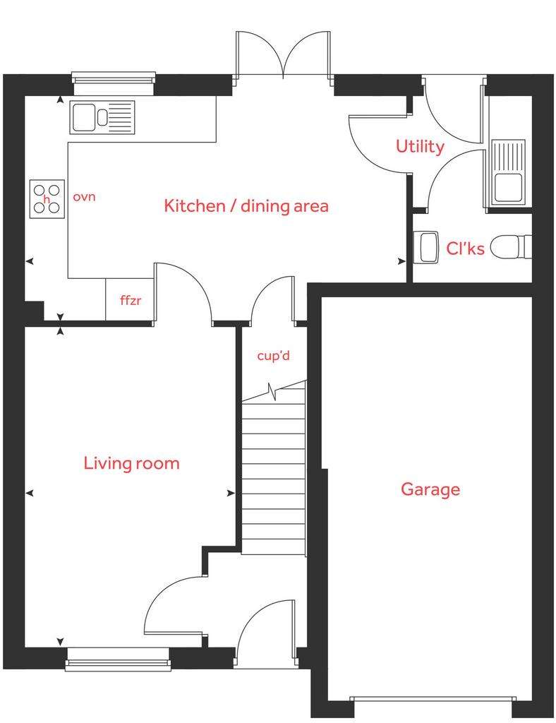 3 bedroom detached house for sale - floorplan