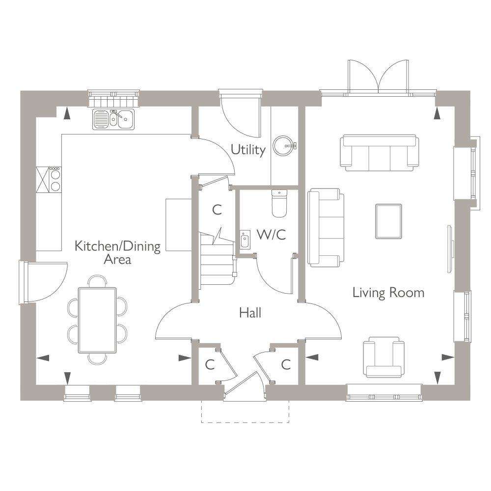 4 bedroom detached house for sale - floorplan