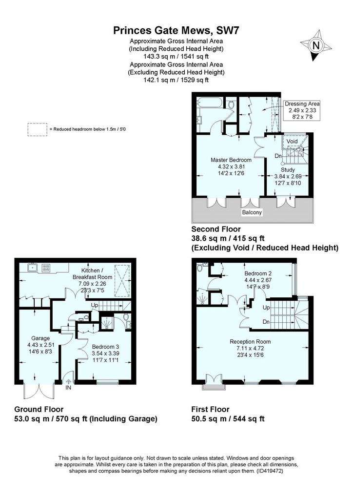 3 bedroom mews house to rent - floorplan