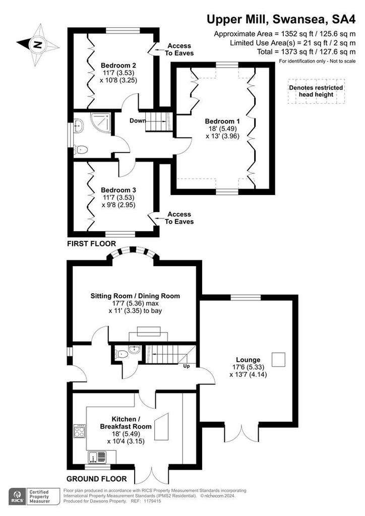 3 bedroom detached bungalow for sale - floorplan