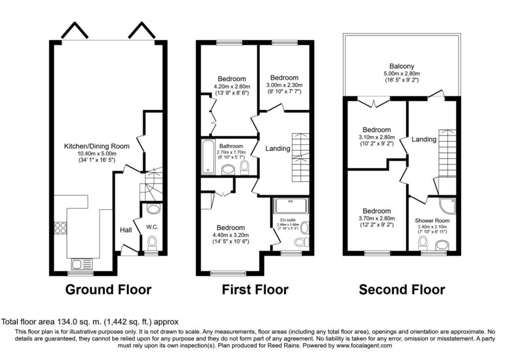 5 bedroom detached house to rent - floorplan