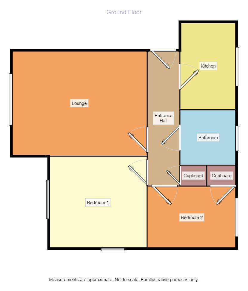 2 bedroom flat to rent - floorplan