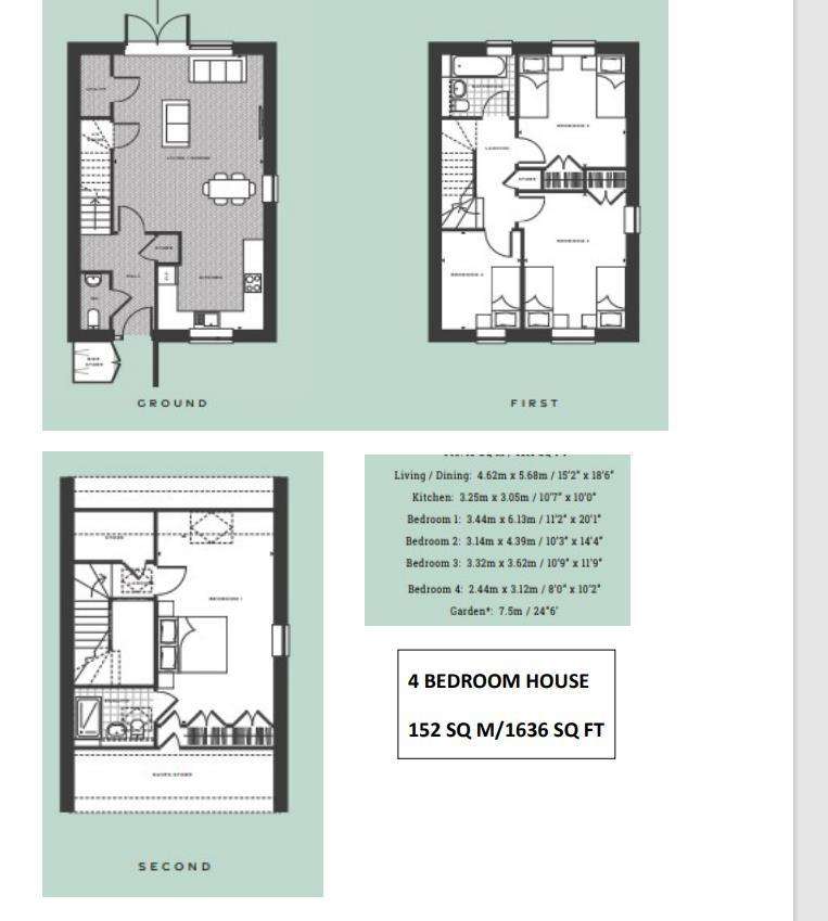 4 bedroom semi-detached house to rent - floorplan