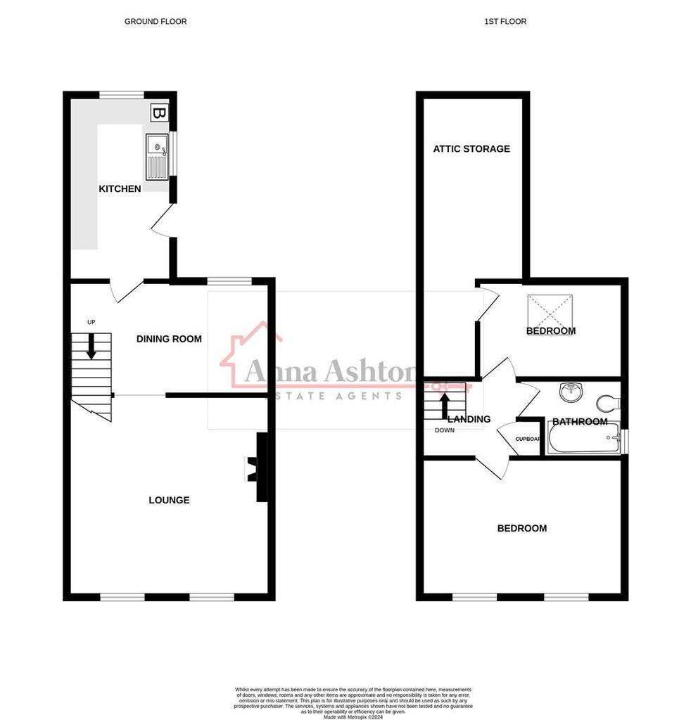 2 bedroom cottage for sale - floorplan