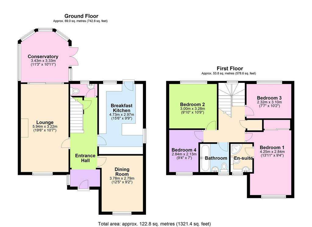 4 bedroom detached house for sale - floorplan