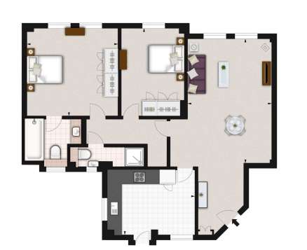 2 bedroom flat to rent - floorplan