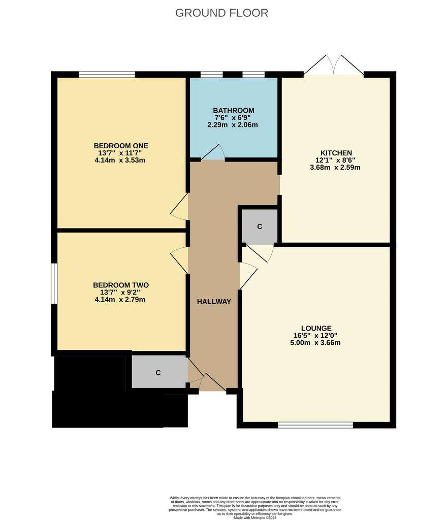 2 bedroom flat for sale - floorplan