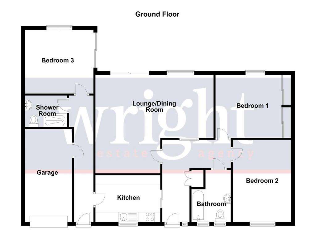 3 bedroom detached bungalow for sale - floorplan