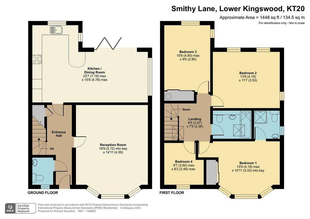 4 bedroom semi-detached house for sale - floorplan