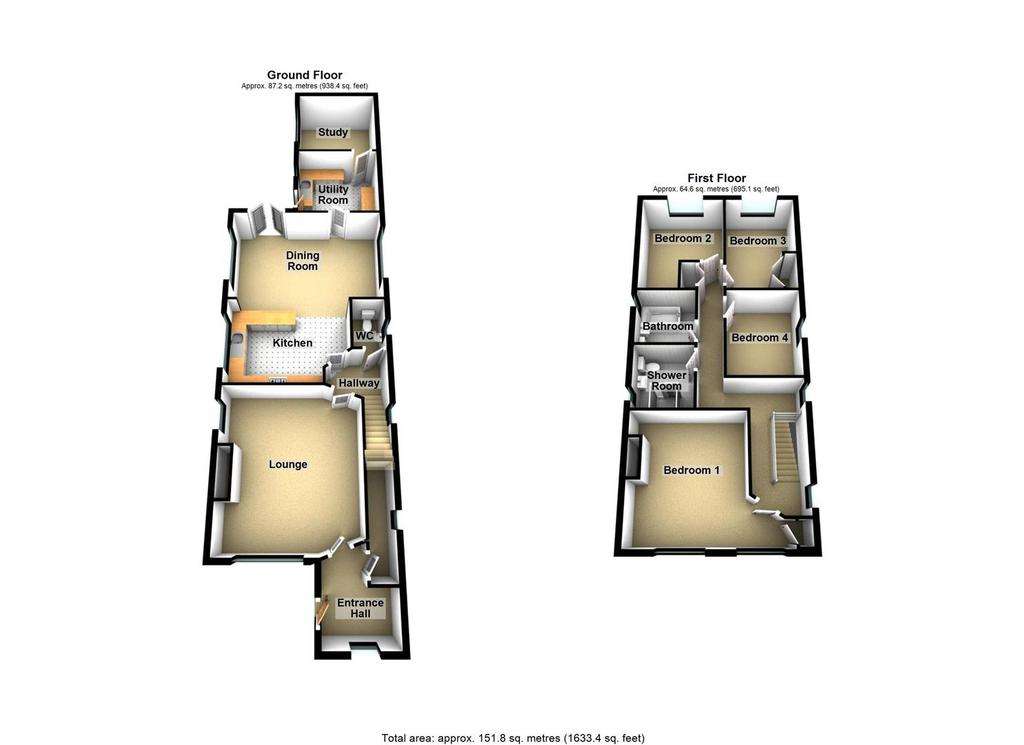 4 bedroom detached house for sale - floorplan