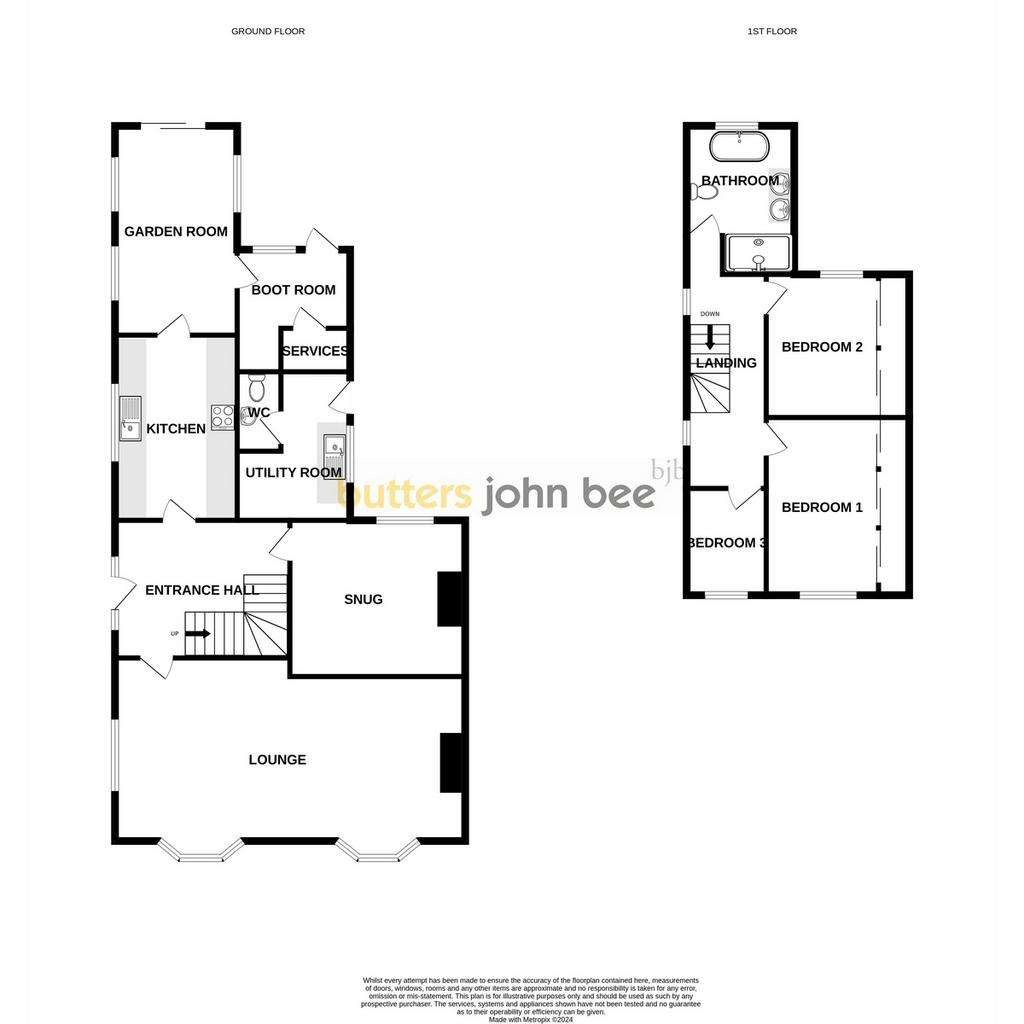 3 bedroom semi-detached house for sale - floorplan