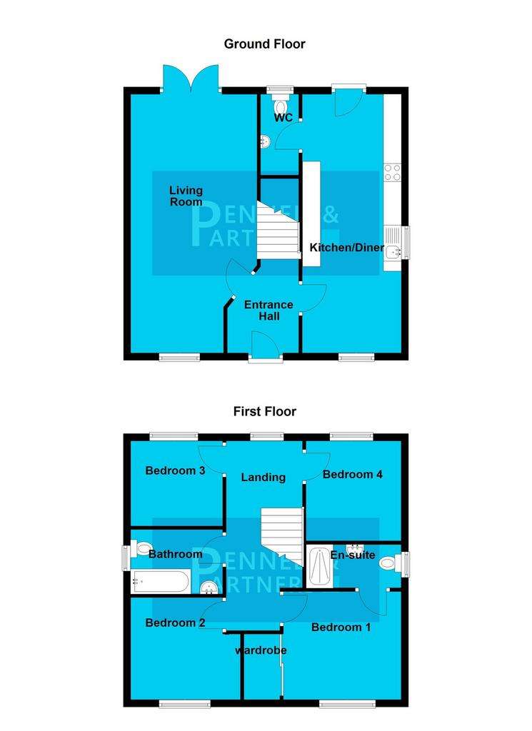 4 bedroom detached house for sale - floorplan