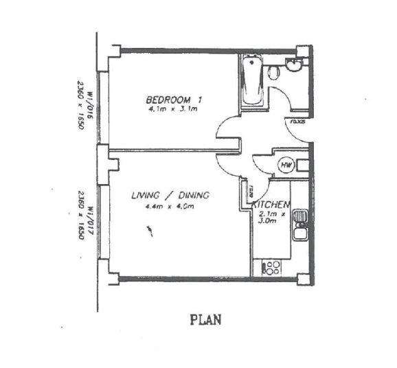 1 bedroom flat to rent - floorplan