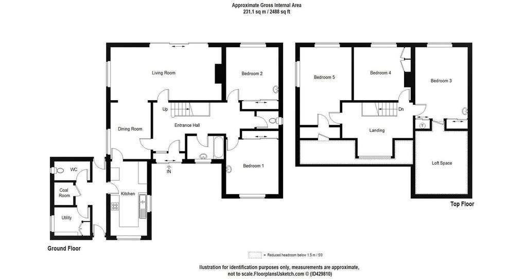 5 bedroom detached house for sale - floorplan