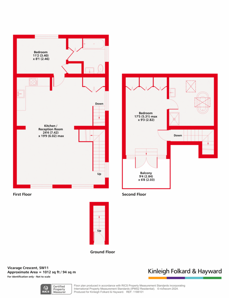 2 bedroom flat for sale - floorplan