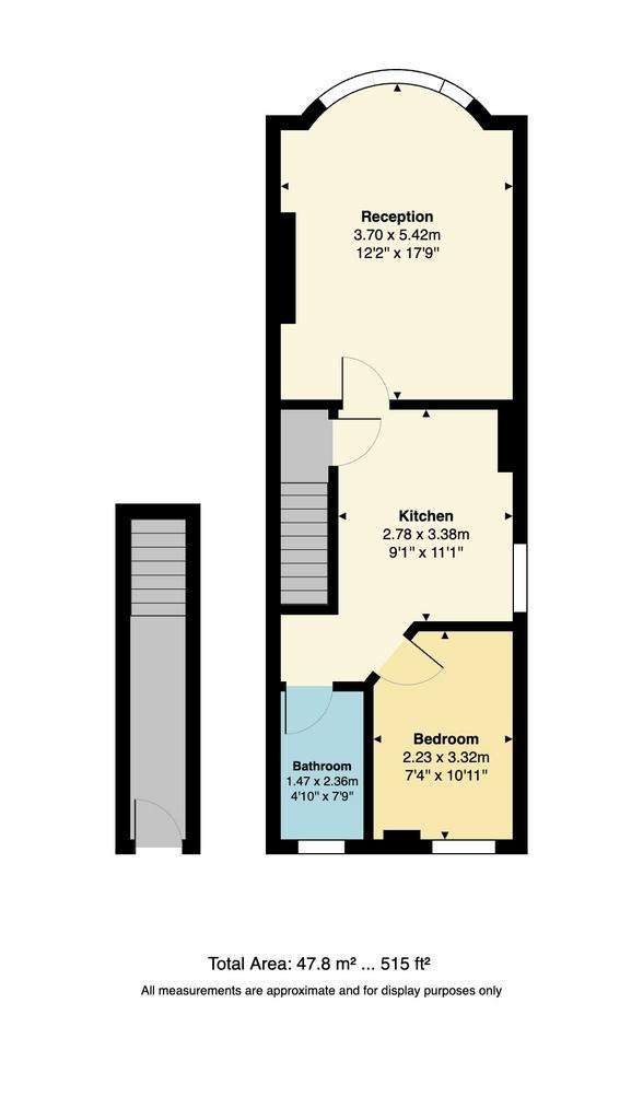 1 bedroom flat for sale - floorplan