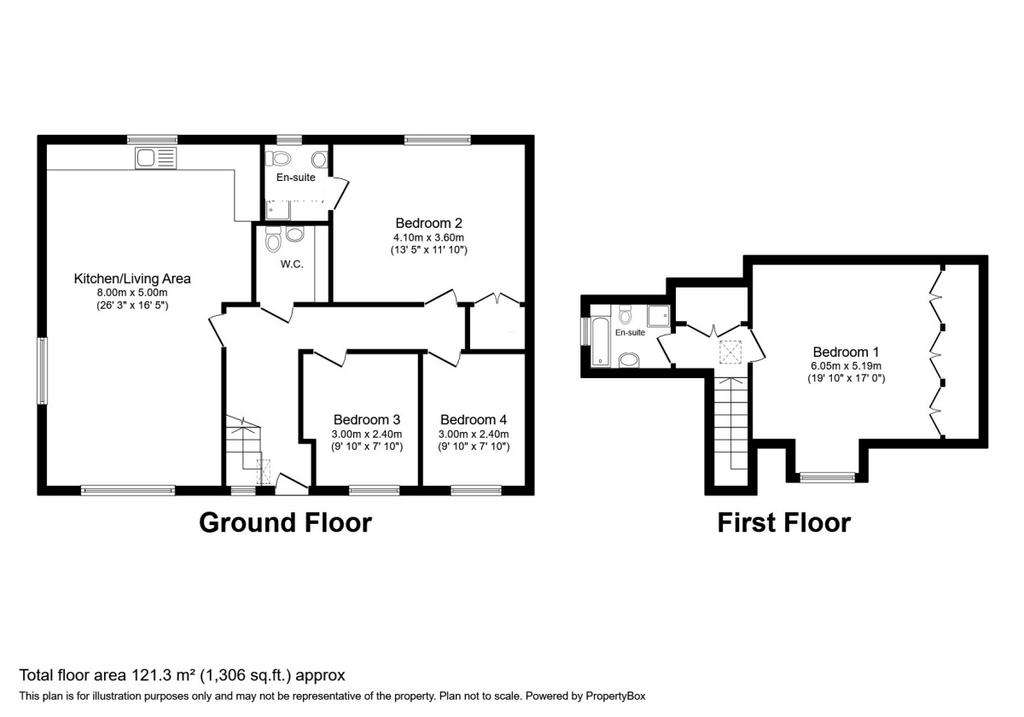 4 bedroom detached house to rent - floorplan