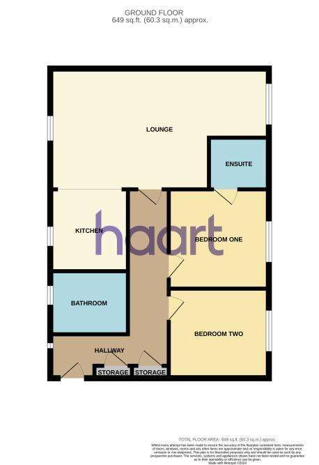 2 bedroom flat to rent - floorplan