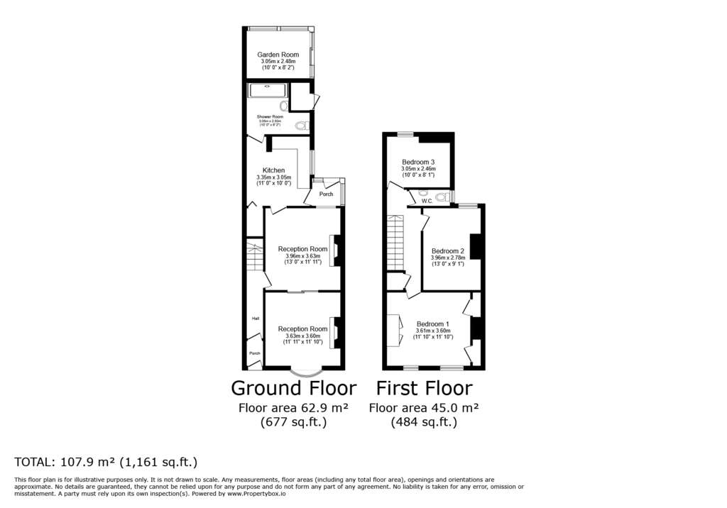 3 bedroom semi-detached house for sale - floorplan