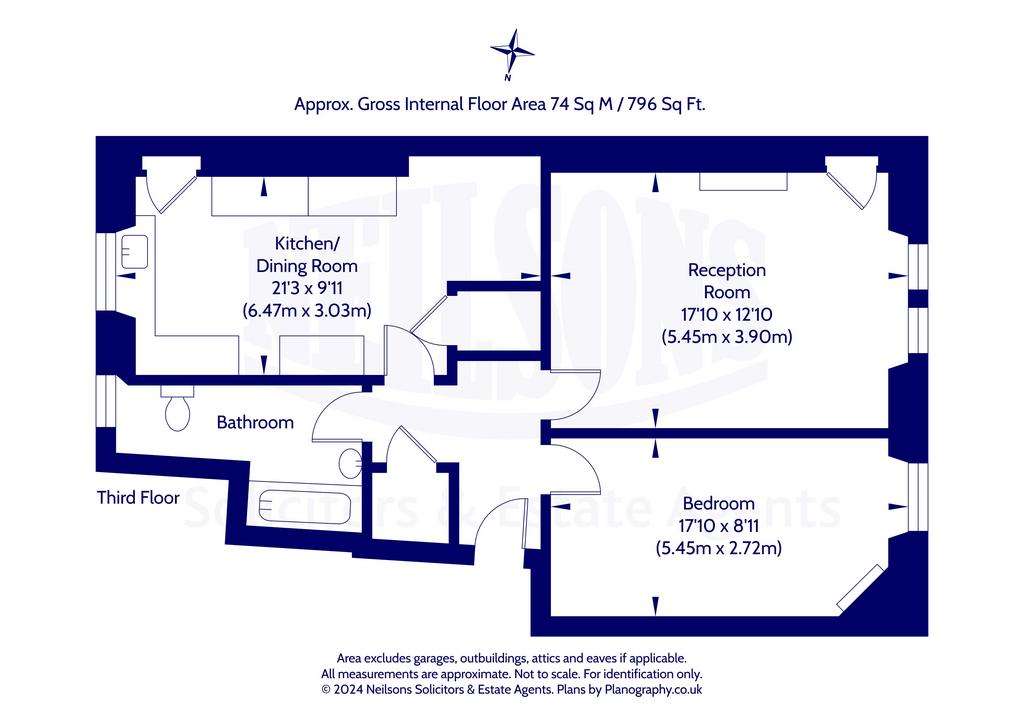 1 bedroom flat for sale - floorplan