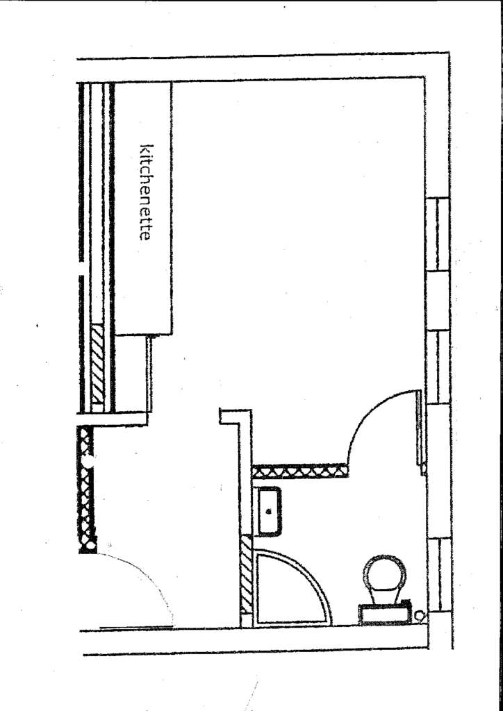 Studio flat to rent - floorplan