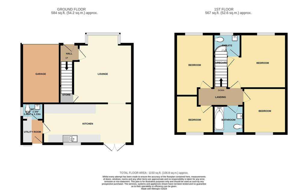 4 bedroom detached house for sale - floorplan