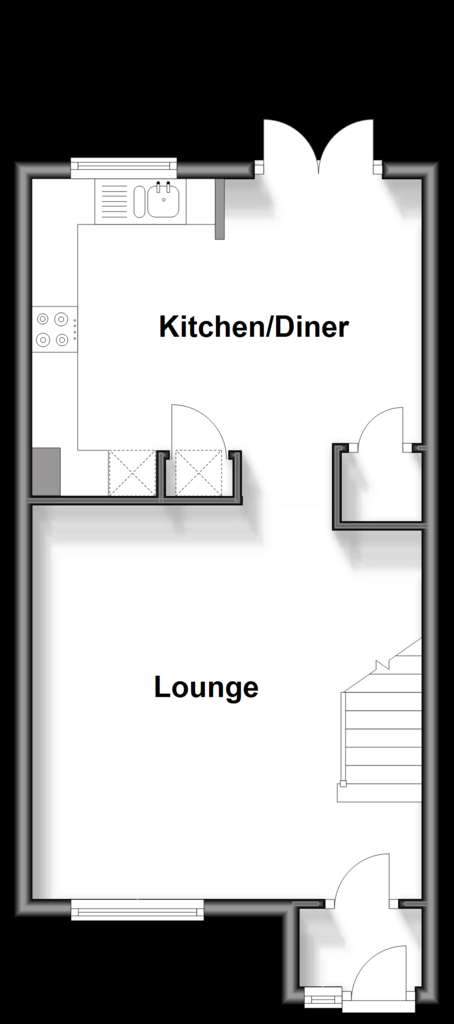 3 bedroom end of terrace house for sale - floorplan