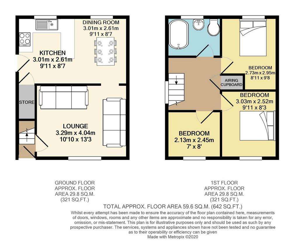 3 bedroom detached house to rent - floorplan