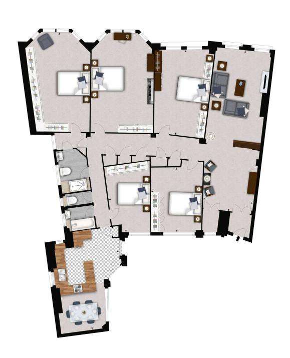 5 bedroom flat to rent - floorplan