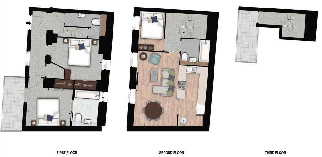 3 bedroom penthouse apartment to rent - floorplan