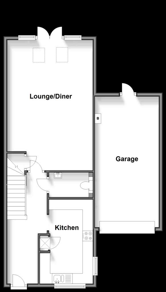 3 bedroom town house for sale - floorplan