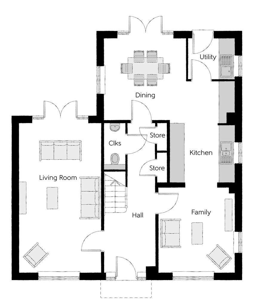 4 bedroom detached house for sale - floorplan